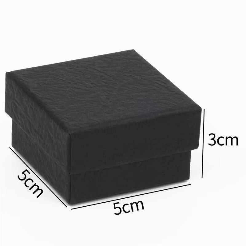 Simple Jewelry Box Earnail Ring Bracelet Necklace Black White Paper Jewelry Display Valentines Day Wedding Gift Packaging Box