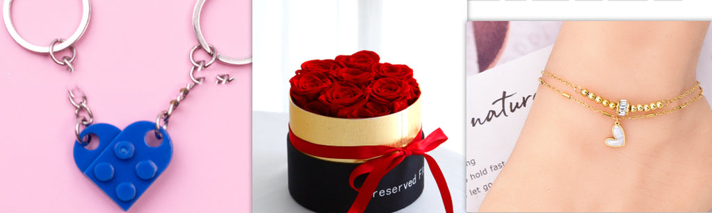 Eternal Roses in Box Preserved Real Rose Flowers with Box Set Valentines Day Gift Romantic Artificial Flowers